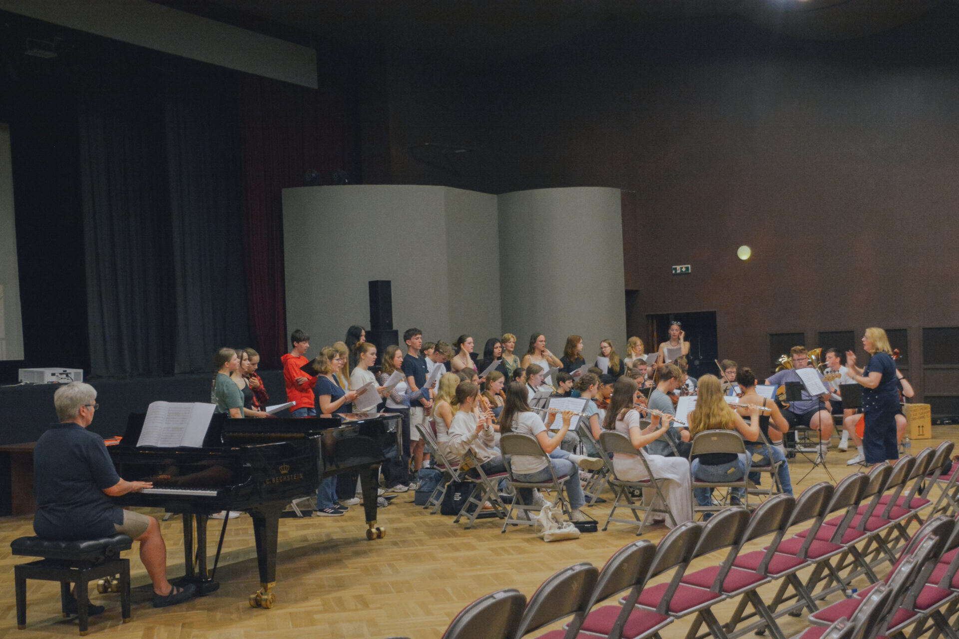 Valmierā viesojas Halles ģimnāzijas kora un orķestra dalībnieki