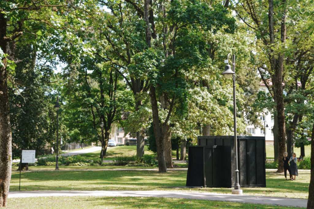 Vecpuišu parkā skatāms vides objekts “Melnais kubs”, norisināsies analogās fotogrāfijas darbnīcas