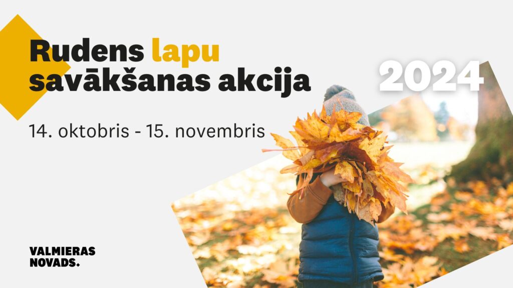 Rudens lapu savākšanas akcija no 2024. gada 14. oktobra līdz 15. novembrim