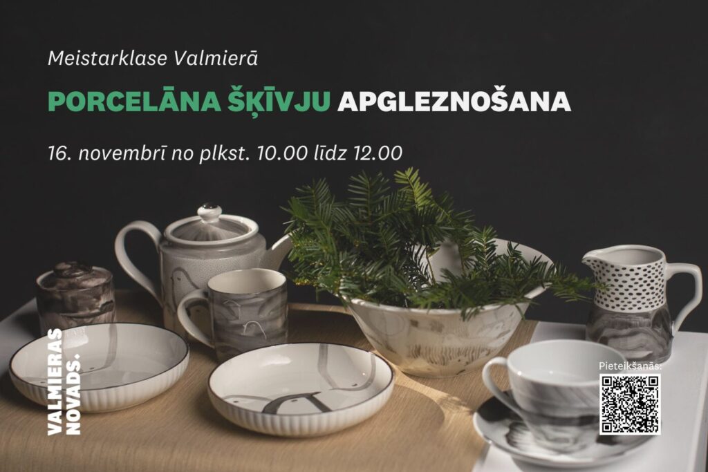 Porcelāna šķīvju apgleznošana