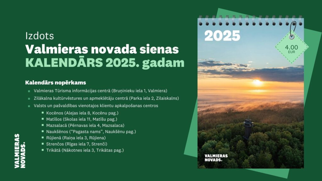 Valmieras novada kalendārs 2025